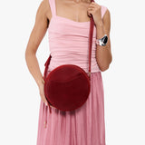 Phoenix Large | Circle shaped crossbody bag with top zipper