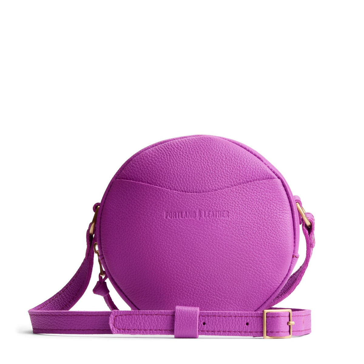 Cattleya*Small | Circle shaped crossbody bag with top zipper