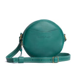 Peacock Small | handmade leather purse circle bag