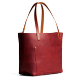 Phoenix Classic | Large leather tote bag with sturdy bridle handles and front pocket