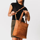 Dakota Zipper | Medium Tote with dual shoulder straps and crossbody strap