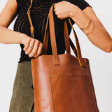 All Color: Honey| handmade leather crossbody tote bag