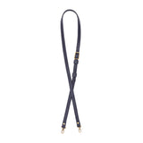 Night Owl | Leather crossbody strap with metal buckle and lever snap swivel clasps