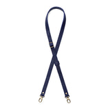 Cobalt | leather crossbody strap
