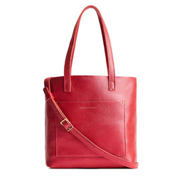 Reba Red*Classic | Medium Tote with dual shoulder straps and crossbody strap