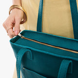 Aquarius Zipper | Medium Tote with dual shoulder straps and crossbody strap