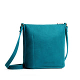 Aquarius | Rectangular side bag with curved front pocket and metal tree shaped badge