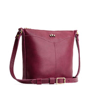 Orchid | Rectangular side bag with curved front pocket and metal tree shaped badge