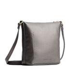 Stardust | Rectangular side bag with curved front pocket and metal tree shaped badge