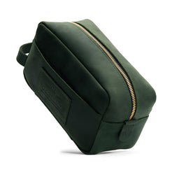 Evergreen | Large rectangular leather dopp kit