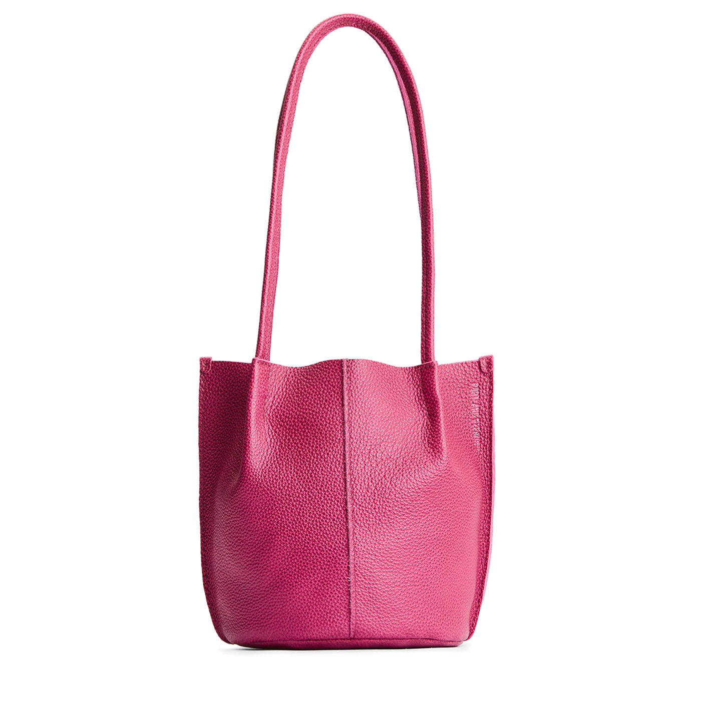 Cosmo*Classic | Petite bucket shaped tote bag with matching leather handles