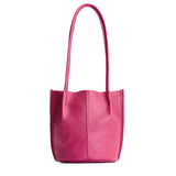 Cosmo Classic | Petite bucket shaped tote bag with matching leather handles