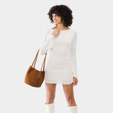 Jackson Classic | Petite bucket shaped tote bag with matching leather handles