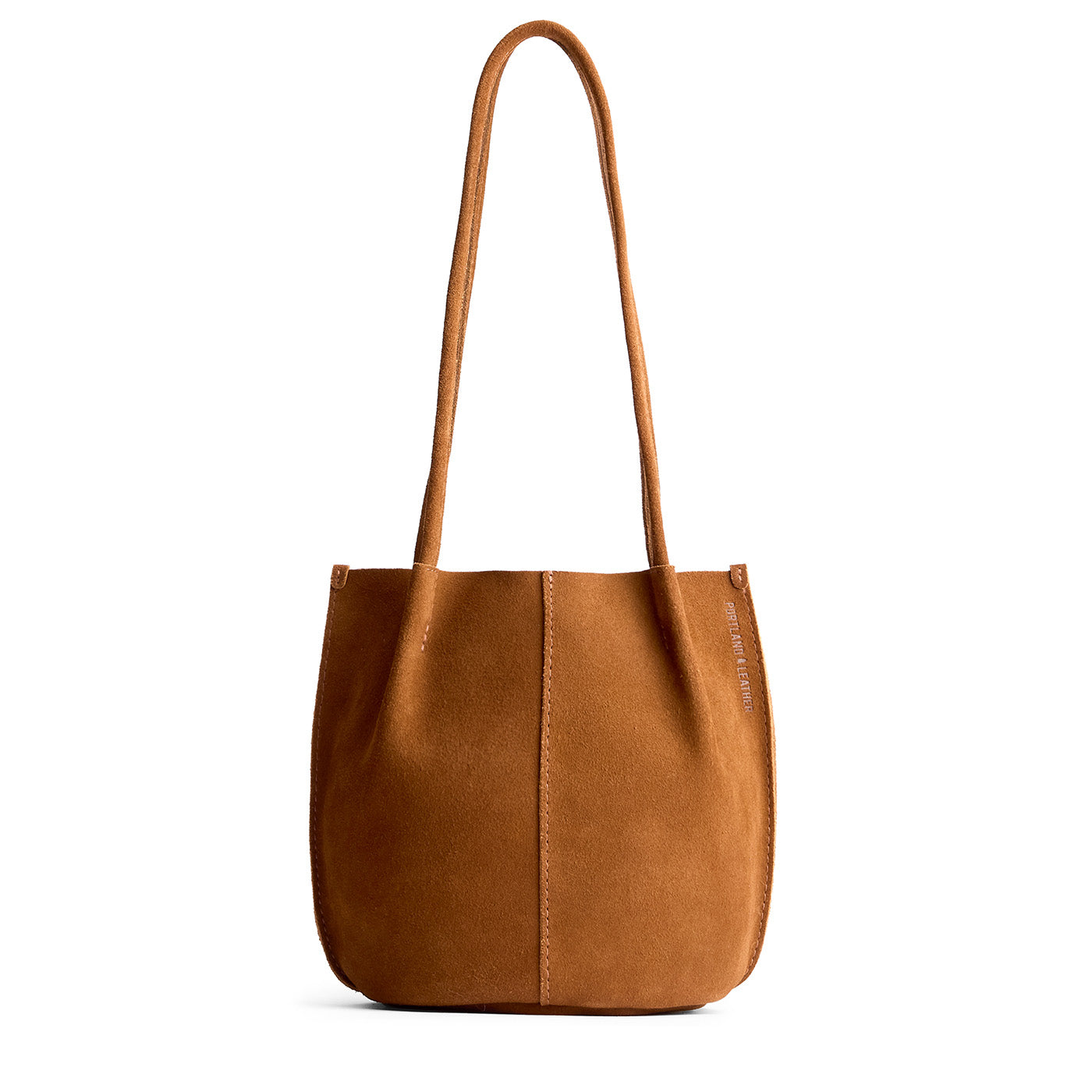 Jackson*Classic | Petite bucket shaped tote bag with matching leather handles