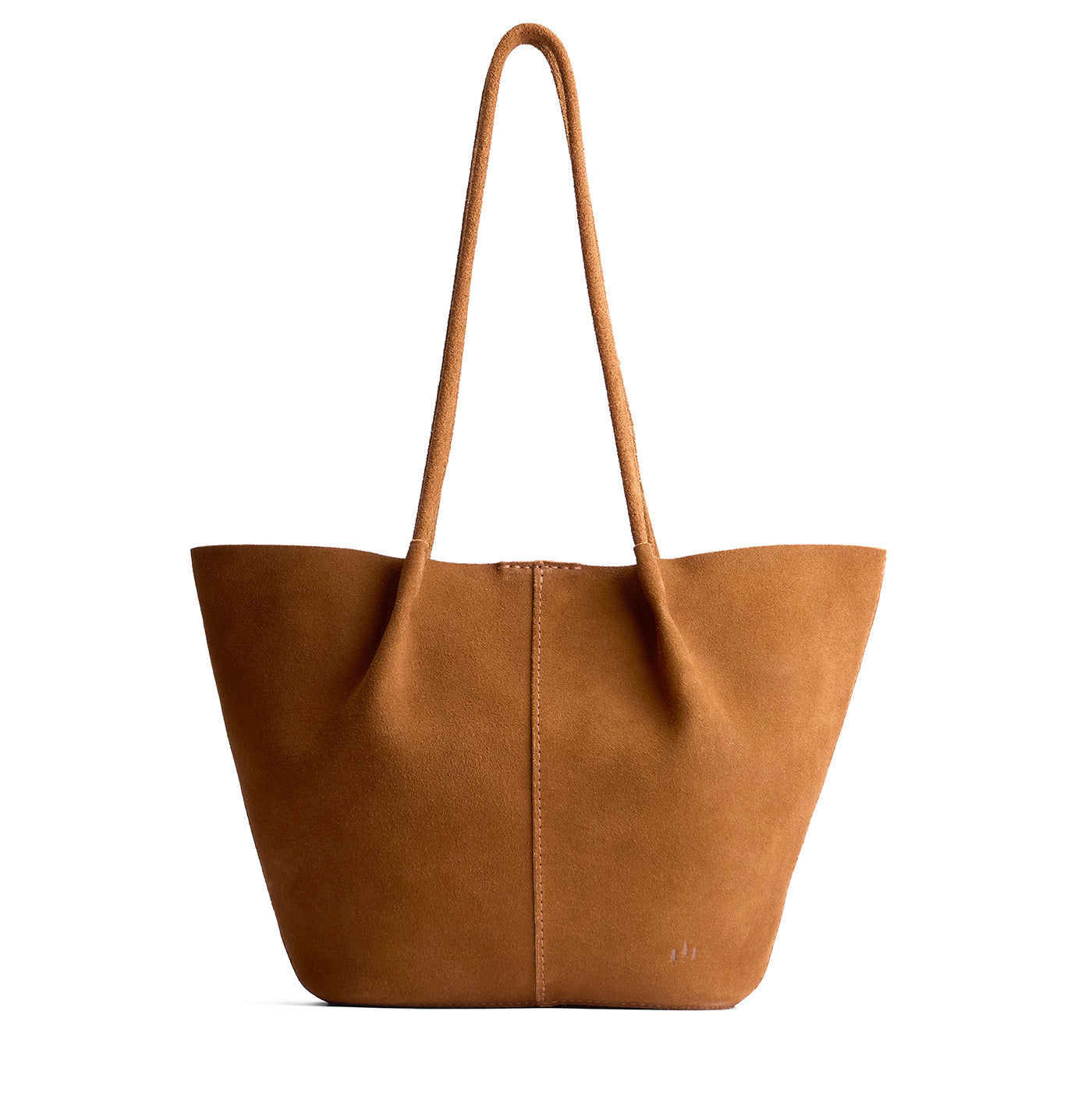 Jackson*Large | Wide bucket shaped tote bag with matching leather handles