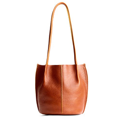 Sienna*Classic | Petite bucket shaped tote bag with matching leather handles