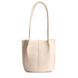Bone Classic | Petite bucket shaped tote bag with matching leather handles