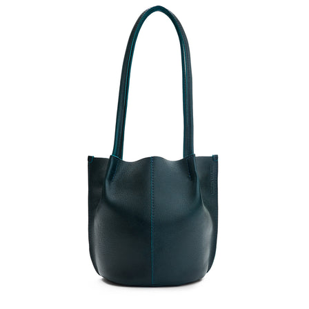Boreal*Classic | Petite bucket shaped tote bag with matching leather handles