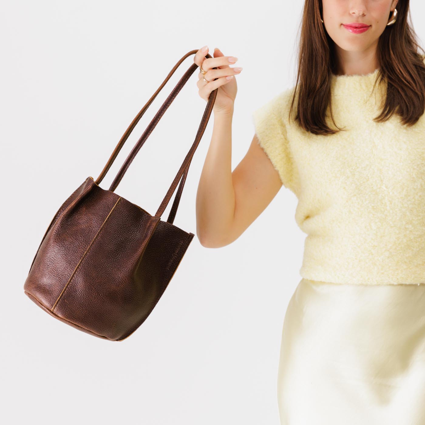 Almost Perfect' Devan Bucket Tote – Portland Leather