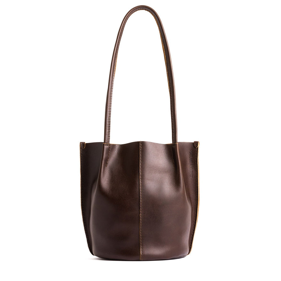 Belted Bucket Mini Bag in Pink Cow Suede main image 1