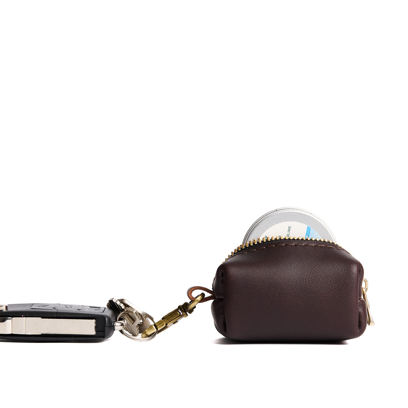 Grizzly | Leather small keychain pouch