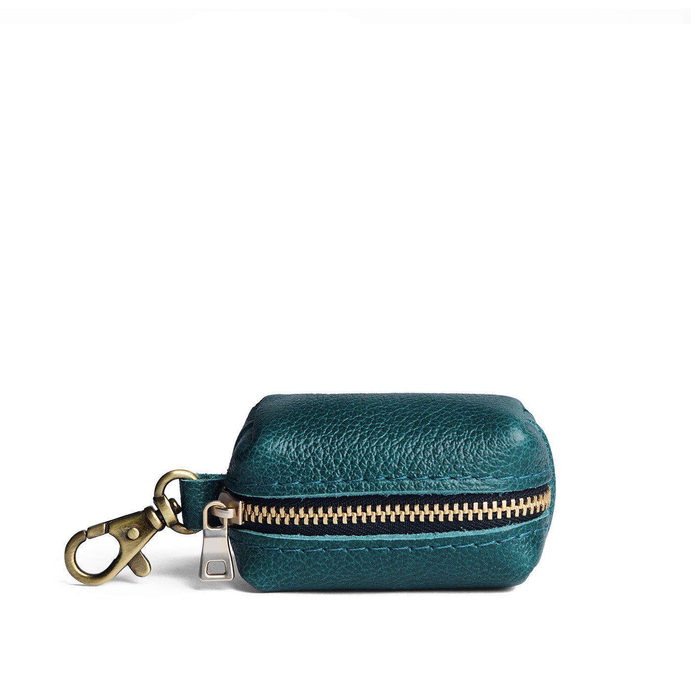 Sea Glass | Leather small keychain pouch