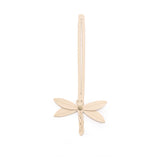 Bone | Dragonfly shaped leather charm tassel