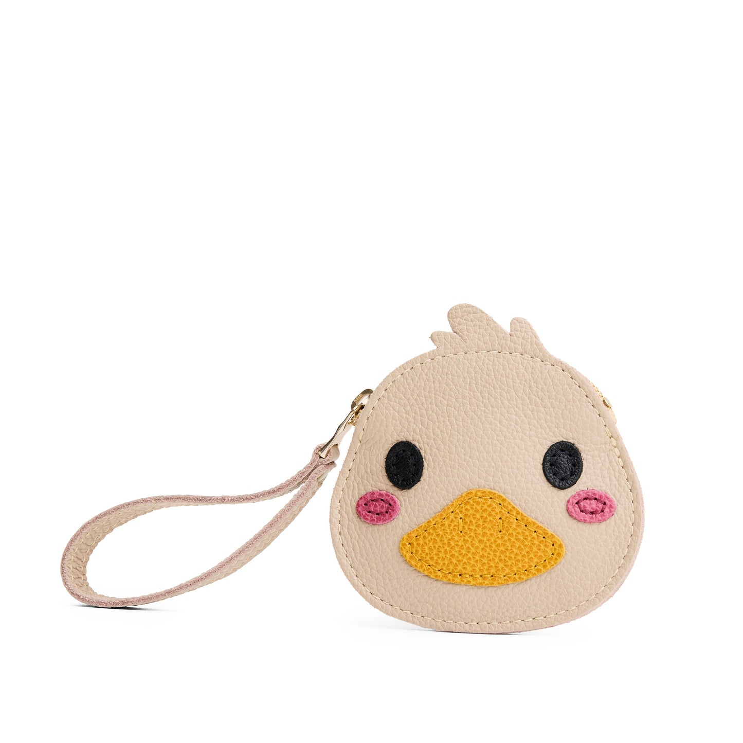 Oatmilk | Duck-shaped pouch with zipper opening and wristlet