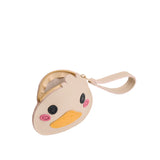 Oatmilk | Duck-shaped pouch with zipper opening and wristlet