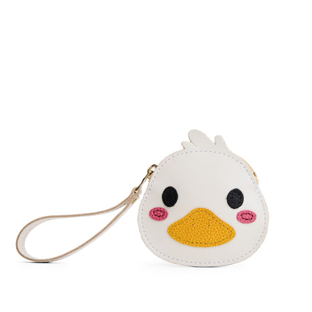 Pearl | Duck-shaped pouch with zipper opening and wristlet