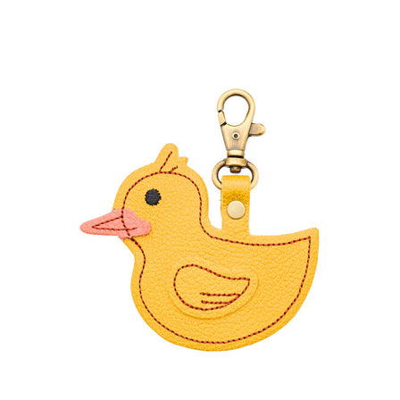 Duke | Yellow duck keychain on a white background