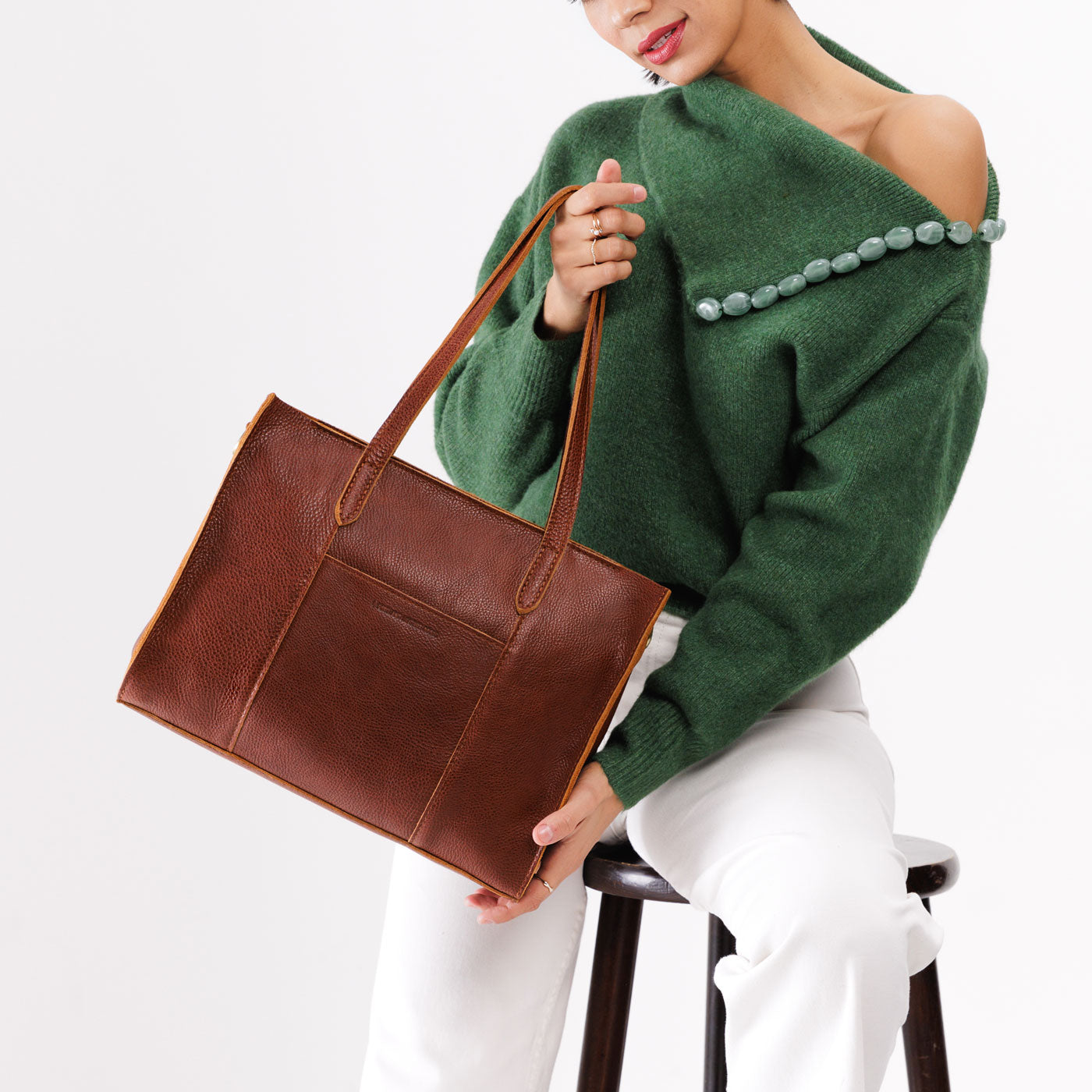 Large Lola Zipper Crossbody Tote