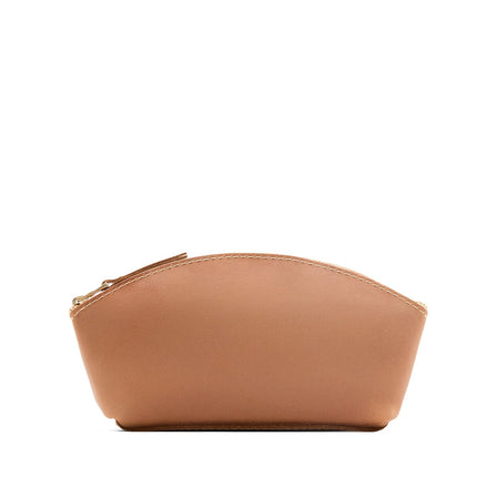 Rodeo*Eclipse | Spacious leather makeup bag with curved seams and top zipper