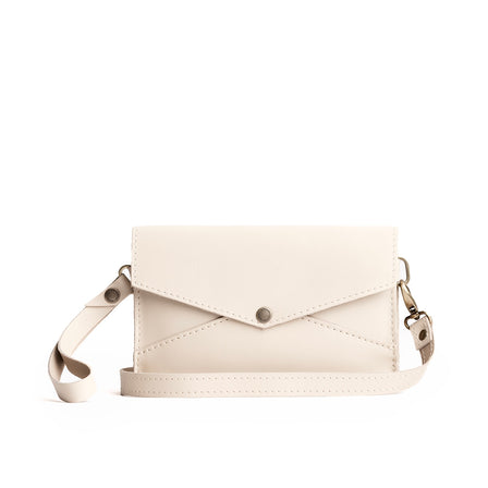 Bone | Envelope shaped clutch wallet with crossbody strap