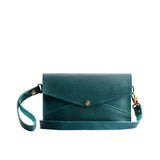 Sea Glass | Envelope shaped clutch wallet with crossbody strap