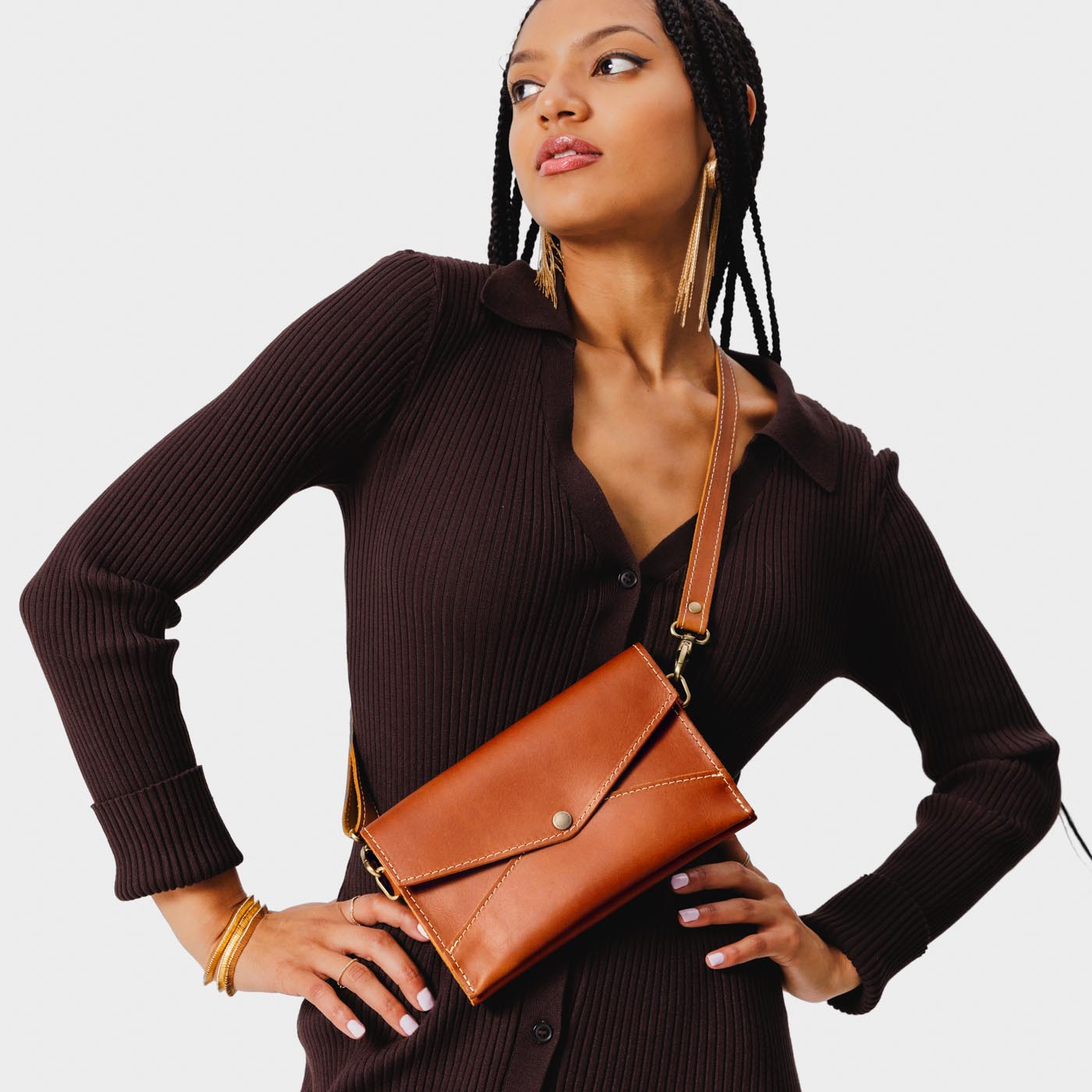 All Color: Honey | leather clutch wallet purse