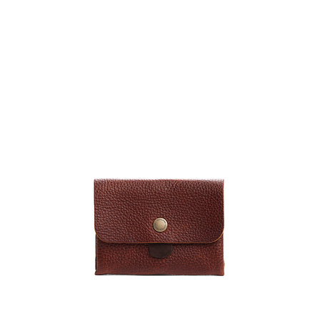 Nutmeg | Envelope snap wallet with contrast pull tab