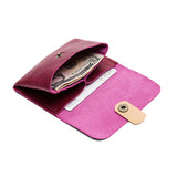 Orchid | Envelope snap wallet with contrast pull tab