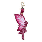 Orchid | Fairy shaped keychain with a swivel lobster clasp