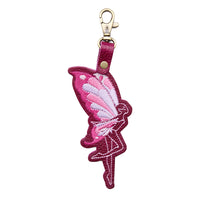 Orchid | Fairy shaped keychain with a swivel lobster clasp