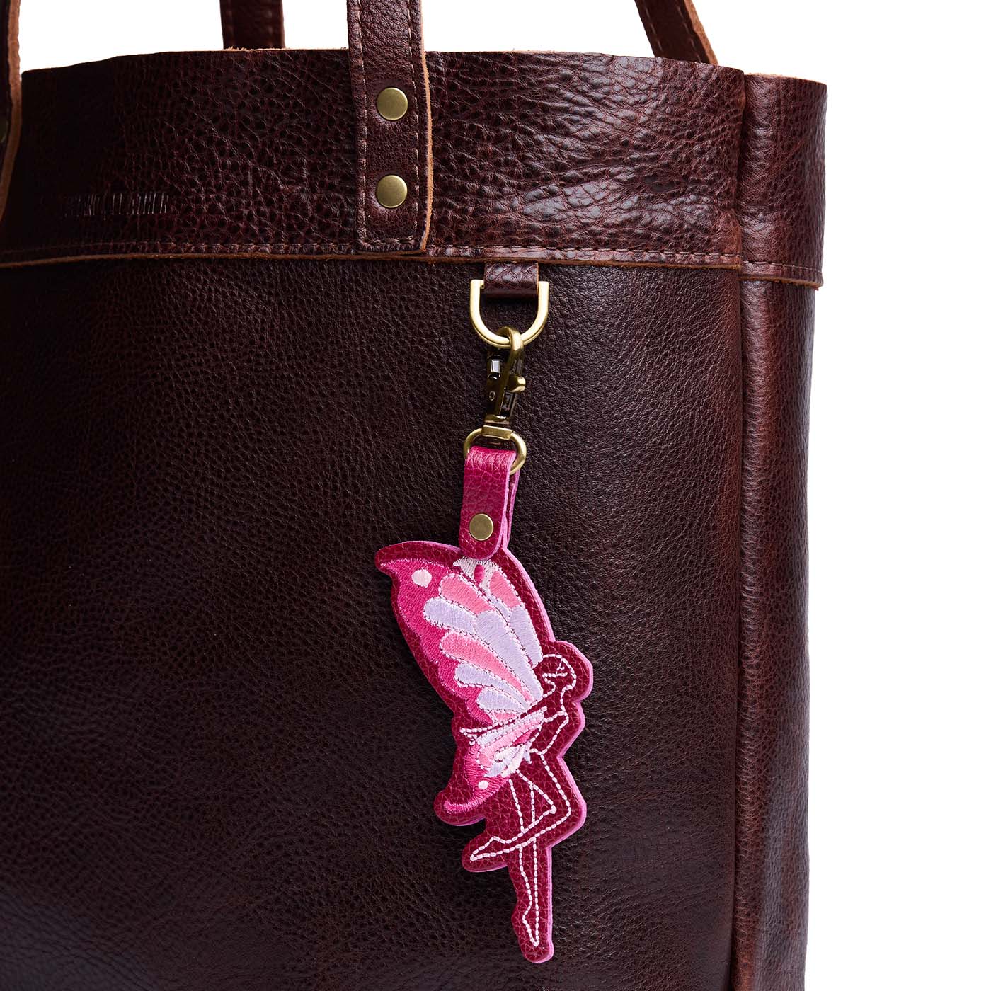 Orchid | Fairy shaped keychain with a swivel lobster clasp
