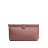 Sunkissed | Leather pouch with frame top closure and leather pull tab