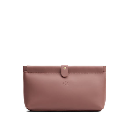 Sunkissed | Leather pouch with frame top closure and leather pull tab