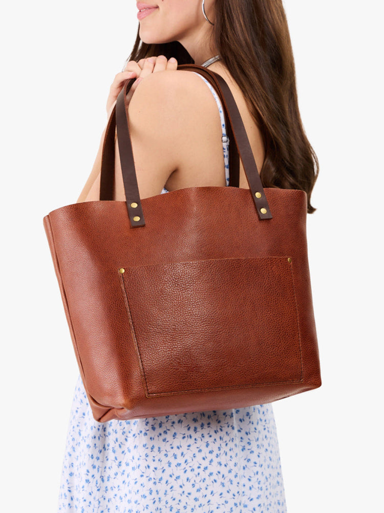 Classic Leather Tote Bag