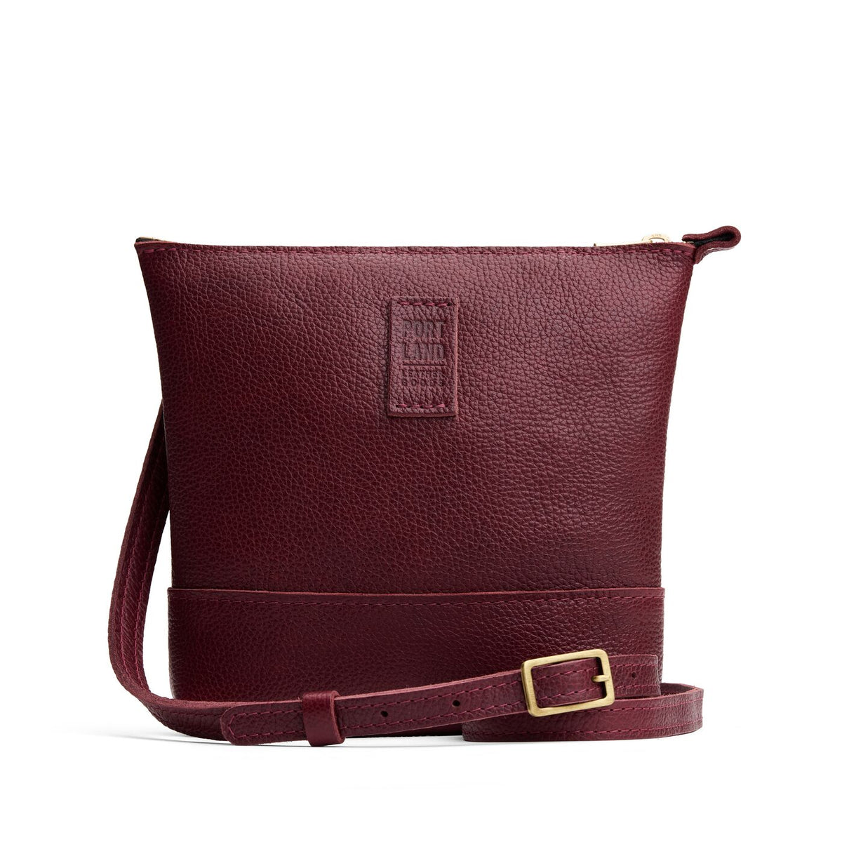 Cabernet | Small rectangular crossbody purse with top zipper and interior pocket