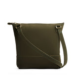 Verdant | Small rectangular crossbody purse with top zipper and interior pocket