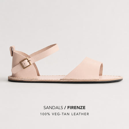 Crema | Leather Sandals with buckle