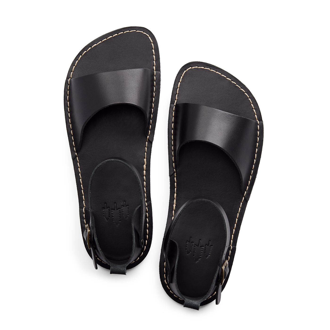 Nero | Leather Sandals with buckle
