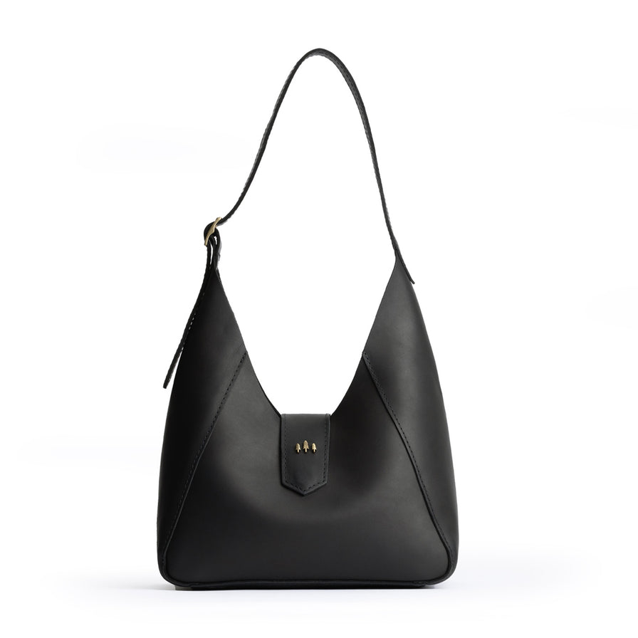 Flora Compact Leather Look Shoulder Bag