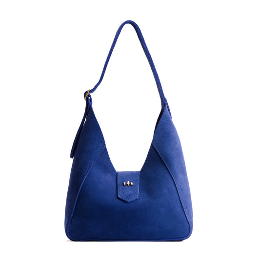 Joni Blue | Structured hobo shoulder bag with adjustable strap and magnetic closure